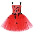 thumbnail image 6 of WOYY Little Girls Ladybug Tutu Dress Sleeveless Party Dress Wings Fairy Stick Outfits, Sizes 6-7, 6 of 8