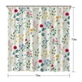 thumbnail image 5 of Butterfly Garden Floral Bloom Shower Curtain 72x72, Rustic Quick-Dry Polyester with Plastic Rings, 5 of 5