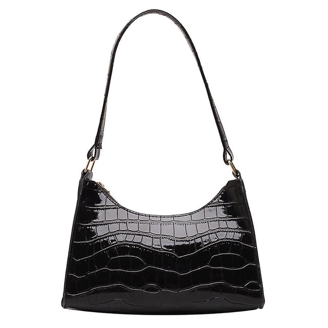 Bolso bandolera de piel sintética para mujer, bolso de un solo hombro, bolso de mano con estampado de piedras