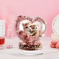 thumbnail image 4 of Mother's Day Gift Heart Shaped with Flower Collectible Flower Desk Table Top Home Decor Paperweight Handmade Birthday Gift Graduation Party Decoration 1PCS, 4 of 7