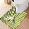 thumbnail image 2 of Yayeee Bath Rug for Bathroom Floor Non Slip Rectangle Fluffy Soft Absorbent Mat, 16"x24", Light Green Martini, 2 of 7