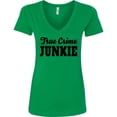 thumbnail image 3 of Inktastic True Crime Junkie in Black Text Women's V-Neck T-Shirt, 3 of 5