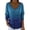 Blue, variant on Women's Ombre Sequin V-Neck Long Sleeve Top, Elegant Gradient Shimmer Knit Pullover, Sparkly Party Blouse, Festive Holiday Glitter Sweater, Trendy Celebration Shirt