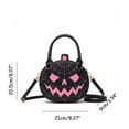 thumbnail image 5 of CAIXIA Anti Theft Crossbody Bag Womens Womens Halloween Pumpkin Printed Crossbody Messenger Bag, Compact Satchel Unique Handmade Shoulder Tote Purse, 5 of 6