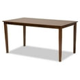 thumbnail image 4 of Bowery Hill Grey and Walnut Brown Finished Wood 6-Piece Dining Set, 4 of 8