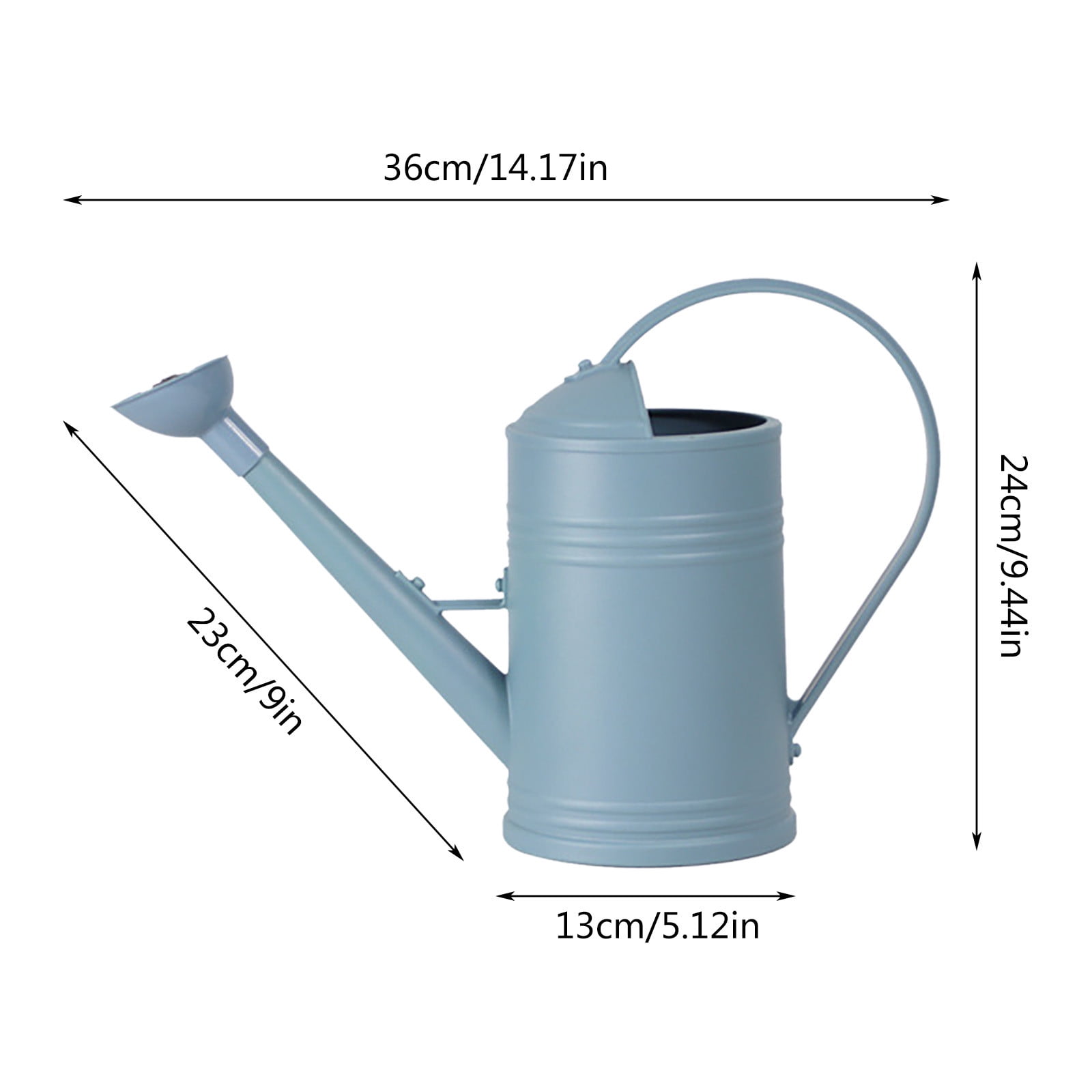 1.8L Large Watering Can with Long Spout,Lightweight Watering Pot for Indoor & Outdoor Use,Ideal for Houseplants,Gardens,and Bonsai