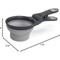 thumbnail image 2 of Dexas Pets Collapsible KlipScoop Collapsible Dry Dog Food Scoop and Bag Clip, 1 Cup Capacity, Light Gray, 2 of 7
