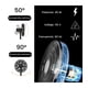 thumbnail image 4 of Ventilador 2 en 1 Tek  Pie y Escritorio 16 base 15 aspas 98 cm Verde, 4 of 5
