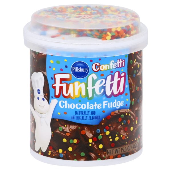 Pillsbury Funfetti Chocolate Fudge Frosting 15.6 oz