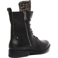 thumbnail image 3 of Replay Kennedale Women's Leather Lace Up Mid Calf Boot With Side Zip In Black Size 7.5, 3 of 6