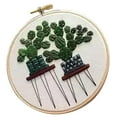 thumbnail image 2 of veasfak Handmade Embroidery Needlepoint Crafts With Embroidery Hoop, Color Threads, EC007, 2 of 9