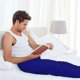 thumbnail image 5 of Balery Navy Pantalones de pijama para hombre, pijama ultraligero, pantalón de descanso-Small, 5 of 6