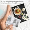 thumbnail image 5 of Bambloom Bamboo Serving Tray with Handles,Set of 3 Breakfast Trays for Eating,Tea,Working,Black, 5 of 7