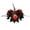 A-160617VV, variant on 2PCS Midnight Bloom Candle Ring Wreath, Artificial Burgundy Rose Black Leaf Red Berry Mini Wreath for Gothic Halloween Table Centerpiece Decor (A)