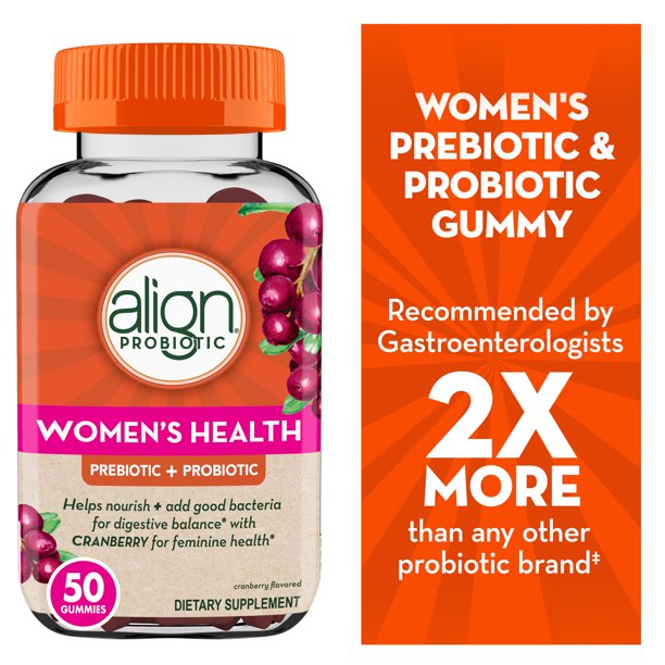 Align Probiotic Women's Health Gummies, Prebiotic & Probiotic, Dietary