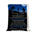 thumbnail image 5 of Fancy to My Dad from Daughter Flannel Fleece Throw Blanket 60"x50", Grateful Love Birthday Gift Throws Blankets, Happy Father's Day Present for Sofa, Super Cozy Lightweight Father Gifts Idea Style 4, 5 of 12
