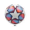 thumbnail image 3 of Wosthever Balón de fútbol PU tamaño 4: promueve el trabajo en equipo y la diversión en el entrenamiento de fútbol Entrenamiento de fútbol Deportes y aire libre Blanco rojo pentagonal Numero 5, 3 of 6