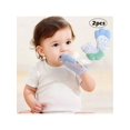 thumbnail image 1 of 2pcs/Set Two Color Polka Dot Baby Teething Mittens, Silicone Teether Glove, Teething Toy For Infants And Toddlers, 1 of 5