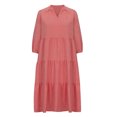 thumbnail image 4 of Robes pour Femmes Été 2024, Robe Décontractée à Manches Courtes, Col en V, Mi-Mollet, 50 % de Réduction!, 4 of 6