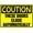 Warning Sign 5, variant on Caution Security Rabbit Roaming Free Metal Sign 12 x 8 Inches - Rustproof Aluminum, Multicolor Design, Cute Warning Sign for Indoor Outdoor Home, Yard