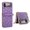 Purple, variant on Luxury PU Leather Case for Samsung Galaxy Z Flip 4 5G 2022, Hard PC Bumper Ultra-Slim Cover with Long Shoulder Strap Anti-Lost Camera Lens Protector Case Crossbody Strap, Brown