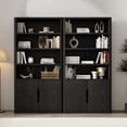thumbnail image 2 of Rivington Armoire Bibliothèque Moderne Noire (4 Tablettes) - Ensemble de 2, 2 of 9