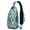 Grey-22, variant on Ocean Beach Scenery Sling Backpack with Abstract and Rainbow Gradient Print – Boho Geometric Crossbody Bag, Water-Resistant and Lightweight for Daily Travel