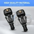 thumbnail image 3 of HAHDAXIA Pack-2 Car Front Windshield Washer Nozzles, Car Clear Vision Wiper Washer Nozzle Replacement Parts Kit, Fits for Ford F150 (Black), DWPSQ1102BL-2PC, 3 of 6