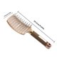 thumbnail image 4 of Soidarity 1 cepillo para el cabello, peine para masaje del cuero cabelludo, cepillo para el cabello con cerdas de nailon para mujeres, cepillo para Cuidado del cabello oro nylon Soidarity CE000762-12, 4 of 6