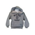 thumbnail image 2 of NYPD Kids Hoodie Navy Print Sweatshirt Gray Small6-8, 2 of 2