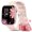 Pink, variant on Mingdaln 1.85''HD Men Womens Smart watch,with Bluetooth Answer/Make Calls/120+Sports Modes/10 Days Standby, IP68 Waterproof Fitness Tracker Fits for Android Iphone Devices, perfect gift(Pink)