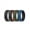 Pack B: Charcoal Black / Dark Grey, Charcoal Black / Classic Red, Eclipse Blue / Charcoal Black, Olive Green / Charcoal Black, variant on ThunderFit Men Breathable Air Grooves Silicone Rings Wedding Bands 8mm Wide 2.4mm Thick - 1-7 Variety Multipack