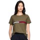thumbnail image 1 of Camiseta Tommy Hilfiger de corte regular con bandera bordada para mujer, 1 of 5