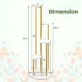 thumbnail image 4 of Costway 4-Tier Metal Plant Stand 49.5" Tall Potted Planter Display Shelf Storage Rack White, 4 of 10