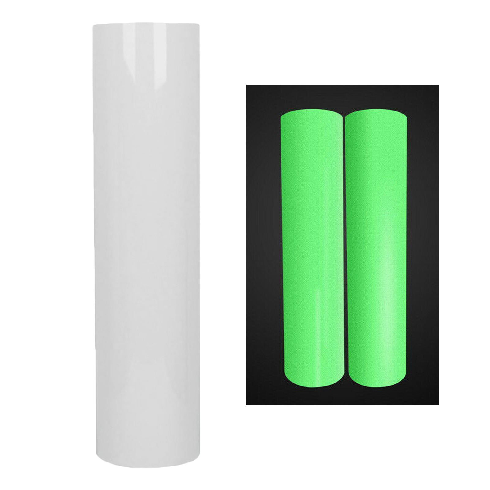 Milageto 4x Luminous Heat Transfer Roll, Heat Transfer HTV , for DIY Gifts, , Hat, Clothing, DIY Craft Birthdays Gifts