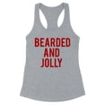 thumbnail image 1 of Bearded and Jolly Tank Top Fitted Racerback Women's X-Small Heather Grey, 1 of 5