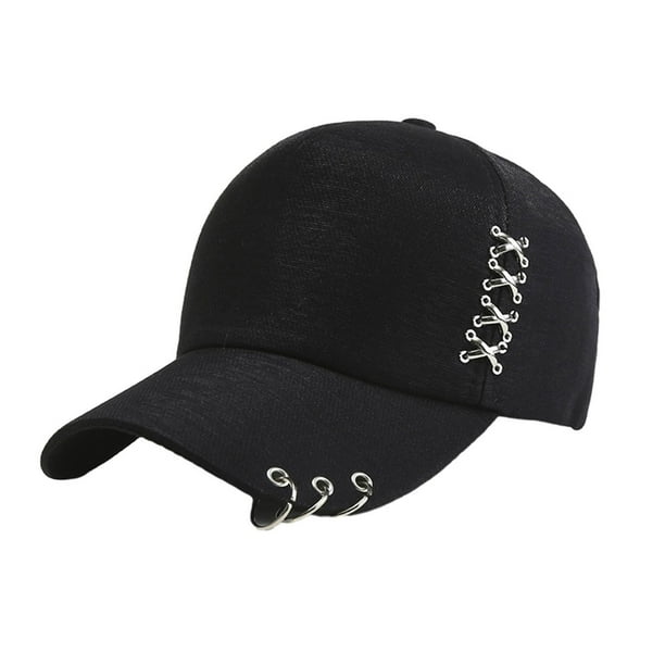 Gorra de béisbol transpirable Minnieouse con anillo de ajuste cómodo negro