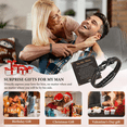 thumbnail image 4 of Men's Bracelets Gifts for Men - Brown Braided Leather Infinity Knot Bracelets Engraved Love Massage for Son Daddy Man Brother Husband Boyfriend, Personalised Mens Bracelets Birthday Gift, 4 of 7