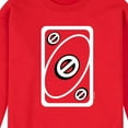 thumbnail image 3 of UNO Red Skip Card - Men's Crew Neck Fleece Pullover, 3 of 5