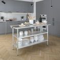 thumbnail image 6 of AmGood 24 in. x 60 in. Stainless Steel Table with Two Undershelves | Metal Utility Kitchen Prep Work Table | NSF, 6 of 9