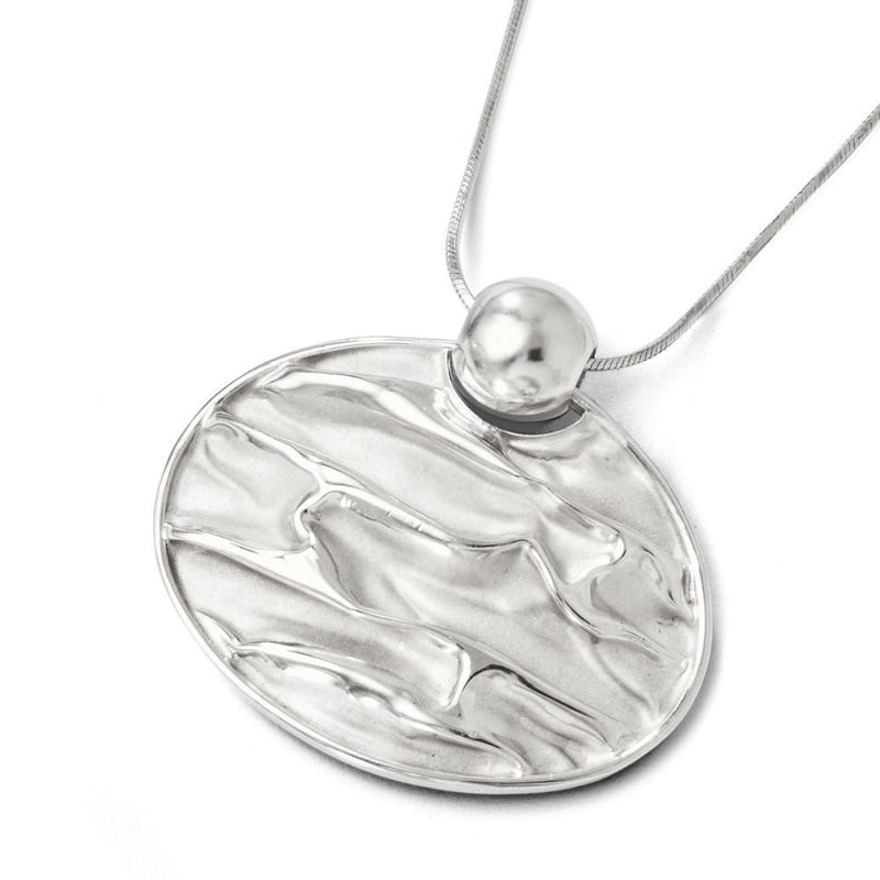 Sterling Silver Fancy Jewelry Pendants /& Charms 11 mm 45 mm Leslies Scrunch Pendant
