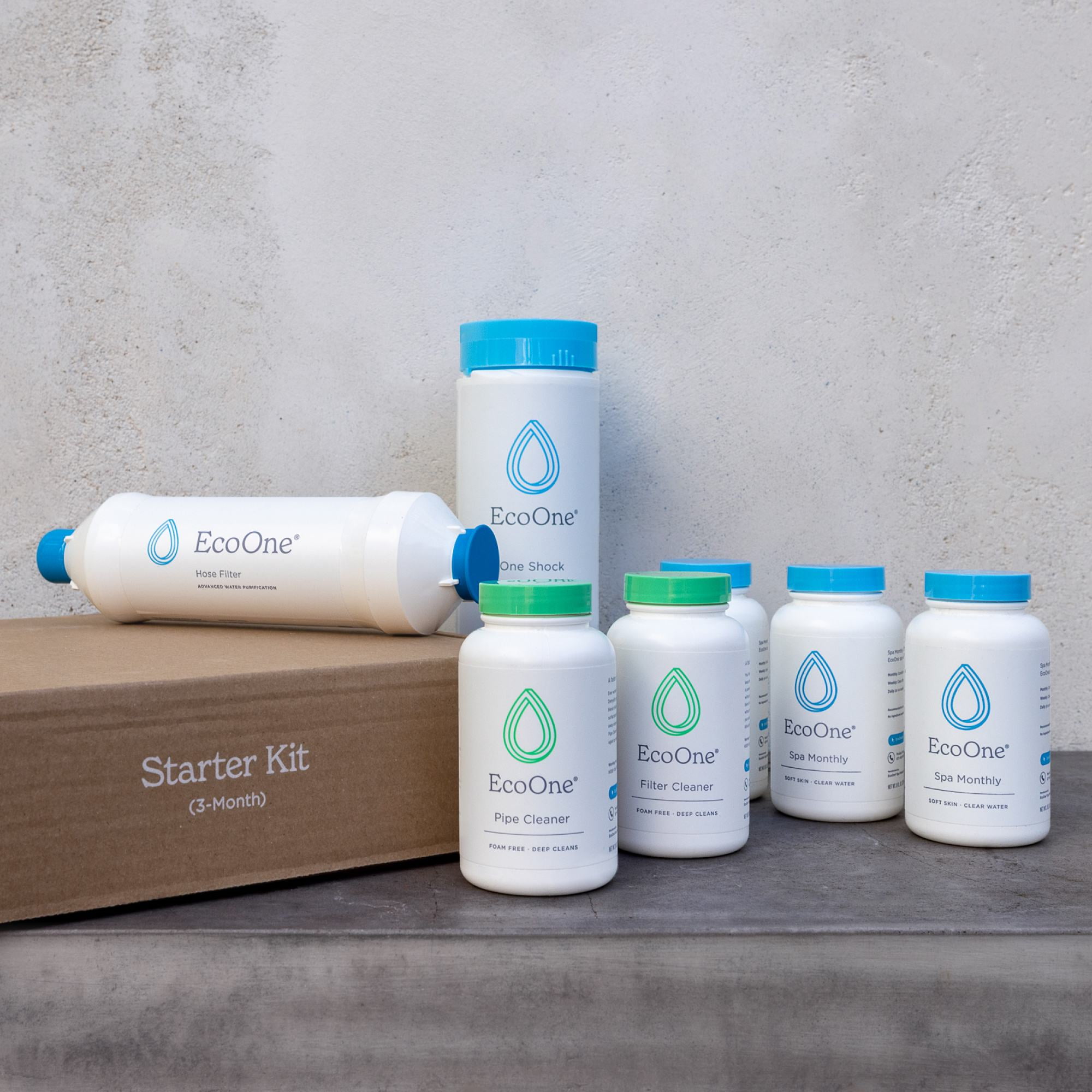 EcoOne Starter Kit, Spa & Hot Tub Starter Maintenance Kit, 6-month