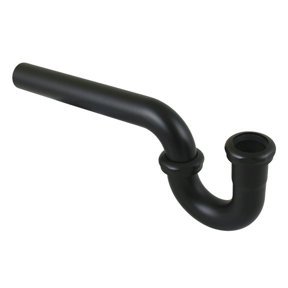 Kingston Brass CC1180MB 1-1/4" P-Trap without Flange, 12-7/8" Length, 18 Gauge, Matte Black