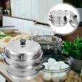 thumbnail image 5 of 1 Set Vapor Coachadora Pot de vapor Vapor Vedicita Vegetal Mariscos Care de alimentos Vaporizador de cocción, 5 of 5