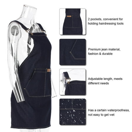 Professional Hair Dresser Salon Apron Hairdressing Cape Hair Cloth Cutting Dyeing Cape Stylist Apron For Coloring Shampoo Haircuts For Barber Shop Salon Or Home Use Jean (Best Haircuts For Fine Hair Male)