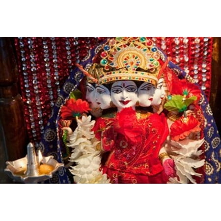 Indian Mandir Shrine Shree Shiv Shakti Mandir Hindu Temple Zanzibar Canvas Art - Charles O Cecil DanitaDelimont (38 x 25) ()