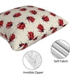 thumbnail image 4 of Throw Pillow Covers, Ladybug print Soft Square Pillow Cases with Invisible Zipper for Couch Bed Sofa, Farmhouse Fall Home Decor 20"x20", 4 of 7