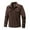 Coffee, variant on Aueoeo Men's Long-Sleeve Fleece Shirt Jacket Men's Fashion Casual Solid Color Pockets Buttons Long Sleeve Outwear Coat Jacket on Clearance