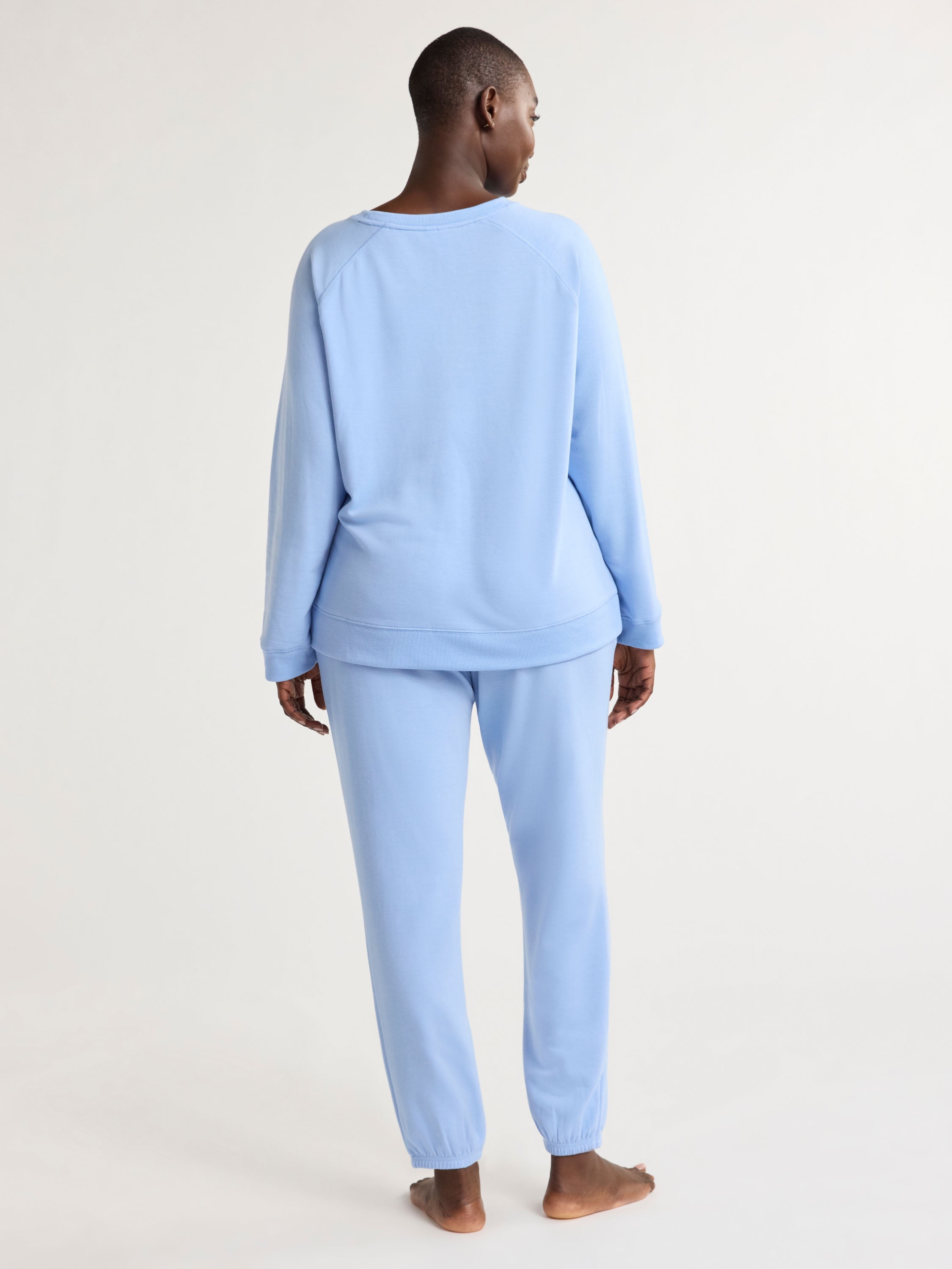 Joyspun Women's and Women's Plus French Terry Sweatshirt and