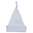 thumbnail image 1 of Bambini 1101 WHITE White Pastel Interlock Knotted Baby Cap, 1 of 3